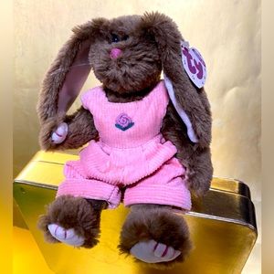TY VINTAGE 1993 THE ATTIC TREASURES COLLECTION ROSE BUNNY ATTACHED ORIGINAL TAGS